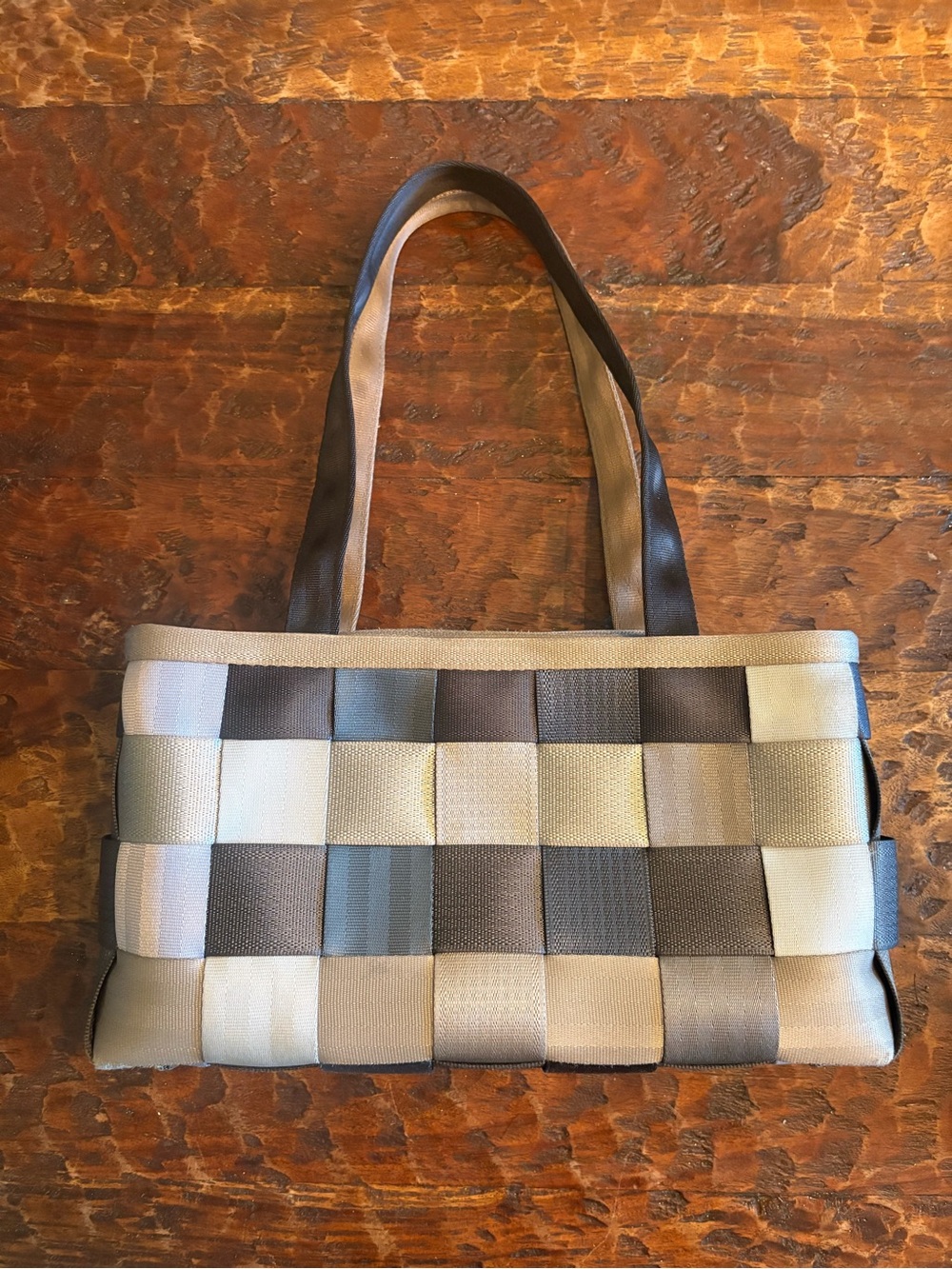 Harvey’s Woven Multi-Tone Neutral Satchel - Harvey’s The Original Seatbelt Bag